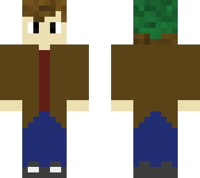 person with green beanie and trench coat