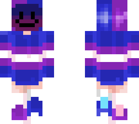 purple and blue skin