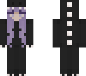 purple hair dino girl