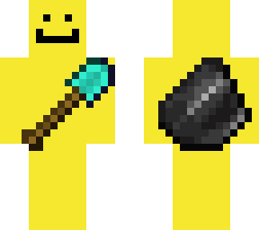 shovel, flint and torches