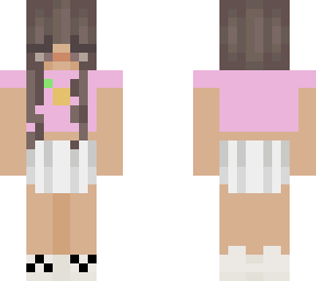 tennis skirt and pink tangerine shirt