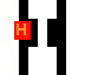 the black and white hypixel skin
