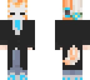 wolfina in a suit