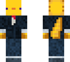 yellow axolotl in a suit