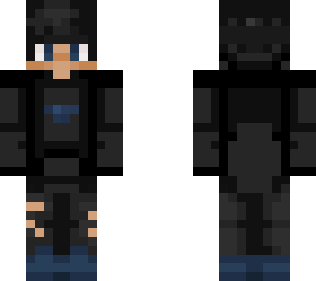 blue and black boy.