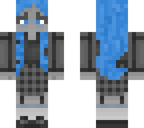 blue haired goth girl