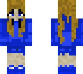 blue hoodie skin( female)