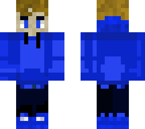 blue hoodie skin