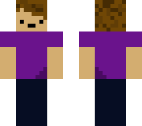 boy with purple sirt (the clothes are on the outer body))