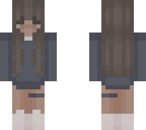 cute girl blue sweater