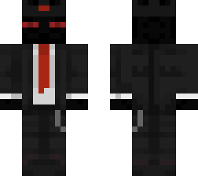 enderman in red suit with red crown