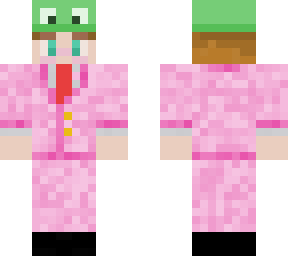 frog hat pink suit