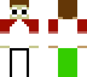 georgenotfound, tommyinnit and dream mixup into one minecraft character