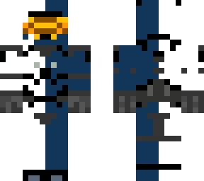 halo blanco y azul