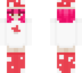 mushroom girl pink hair