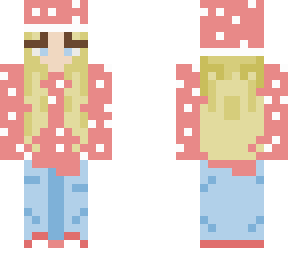 pastel blonde mushroom girl