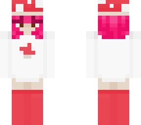 pink hair mushroom girl