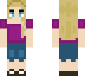 purple dress girl