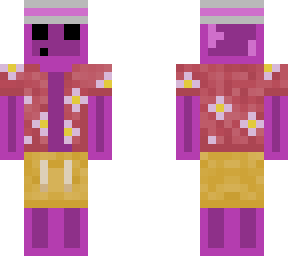 purple flower shirt slime:|
