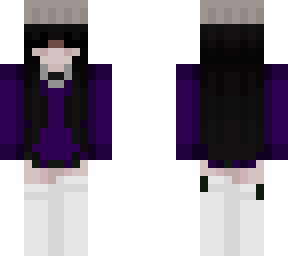 purple w beanie