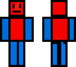 red and blue boy