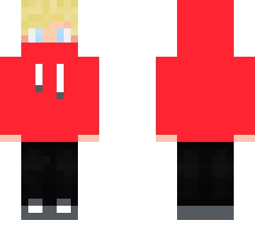 red hoody blonde boy