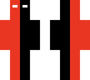 red x black
