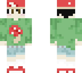 sage green mushroom sweater for kai skipper man haha