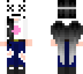 ~~my new oc~~ (white shirt and geans with mask)