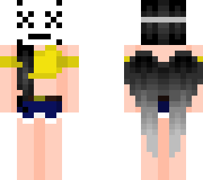 ~~my new oc~~ (yellow shirt and shorts with mask)