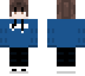 asthetic blue sweater boi