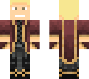 blonde crimson gold mage