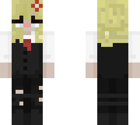 blonde short haired suit