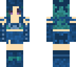 blue and teal girl