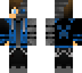 blue cyborg