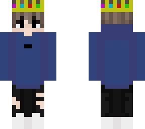 blue hoodie and black jeens