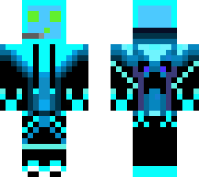 blue slime with green eyes