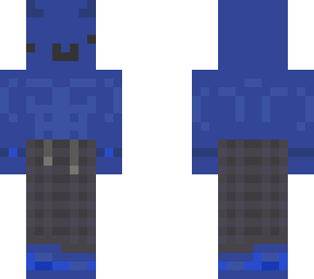 blue sweaty skin