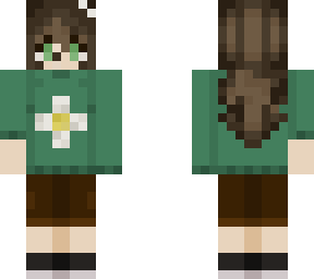 brown hair daisy sweater