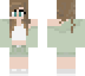 cute green girl
