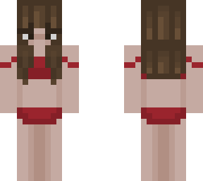 cute red bathing suit