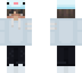 cyan axolotl hat