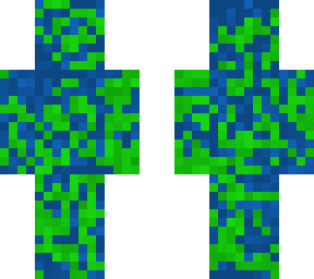 green and dark blue splash