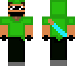 green-black skin