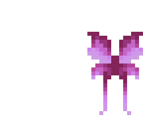 magenta fairy wings - accessory base