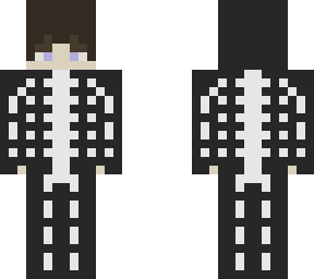 myself in a skeleton costume.