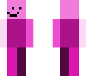 pink colour block with smile