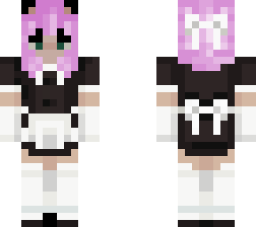 pink hair maid