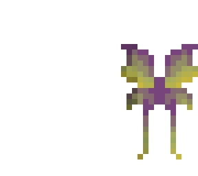 purple & green fairy wings - accessory base