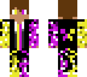 purple and yellow gamer skin